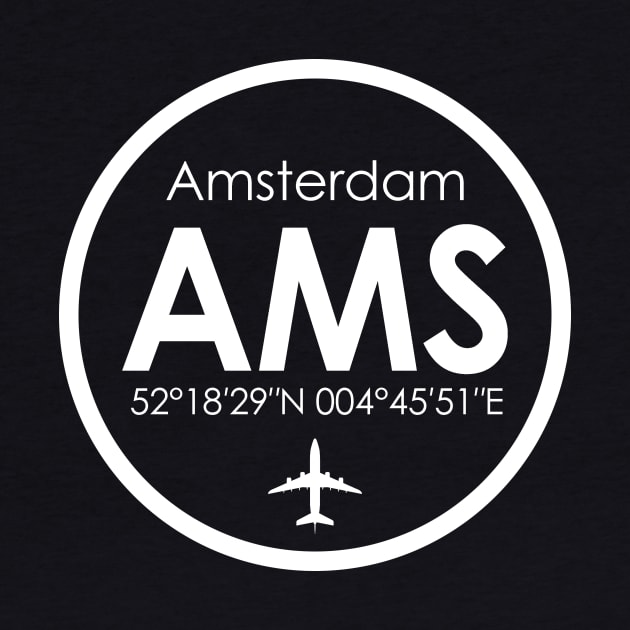 AMS, Amsterdam Schipol Airport by Fly Buy Wear